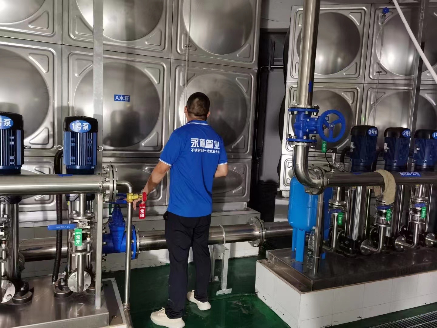 宝威体育双卡压不锈钢水管、管件工程案例